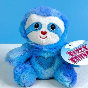 Fuzzy‎ Friends Valentine's Day Blue Sloth Monkey 5" Plush Stuffed Animal Toy